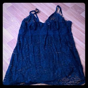 Black lacy nightgown
